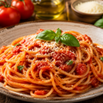 Spaghetti al Pomodoro: Die Kunst der Einfachheit Spaghetti al Pomodoro: Wenn wenige Zutaten genügen
