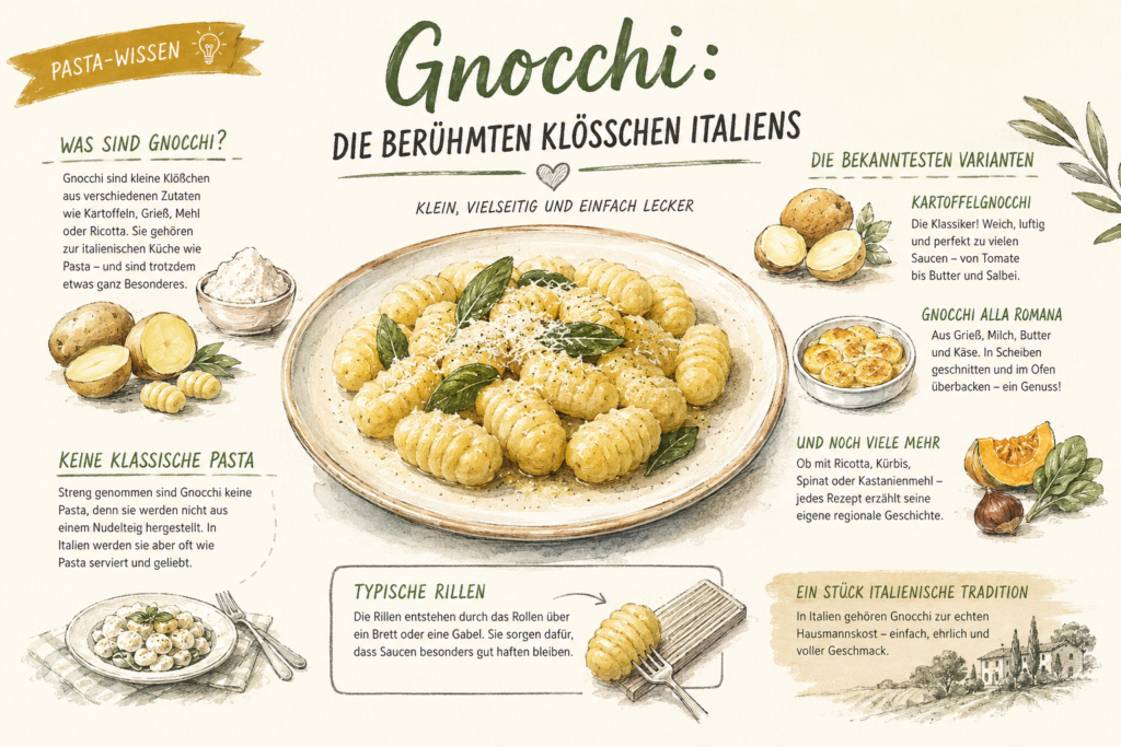 Die bekanntesten Gnocchi-Arten