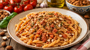 Busiati al Pesto Trapanese: Siziliens Antwort auf das Pesto aus Genua