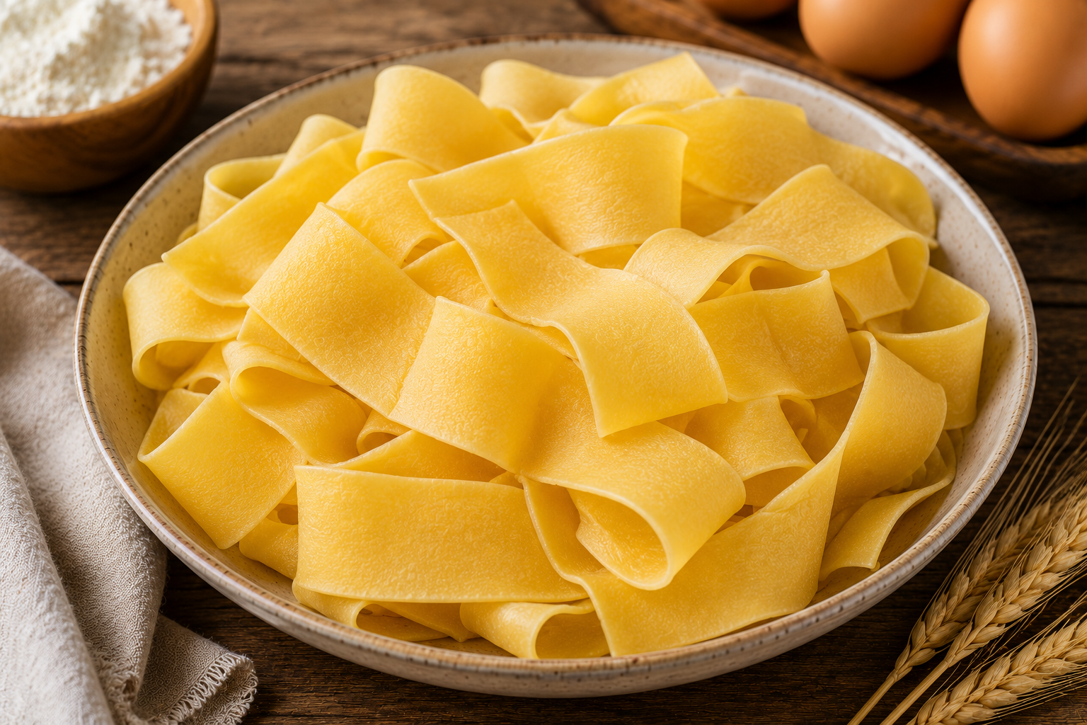 Pappardelle: Die breitesten Bandnudeln Italiens Pappardelle – Die breitesten Bandnudeln Italiens