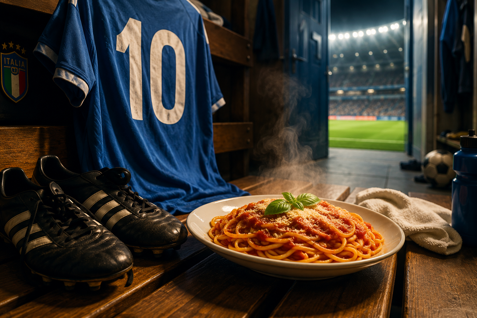 Vor dem Anpfiff: Pasta gilt seit Jahrzehnten als klassischer Energielieferant im Fußball.