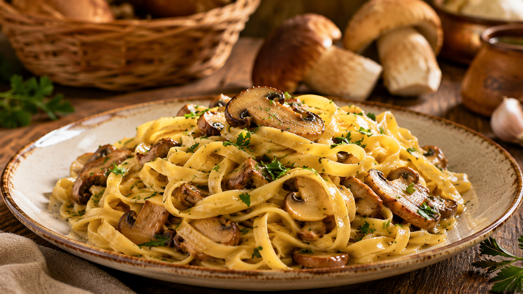 Tagliatelle ai Funghi: Wenn der Herbst auf Pasta trifft