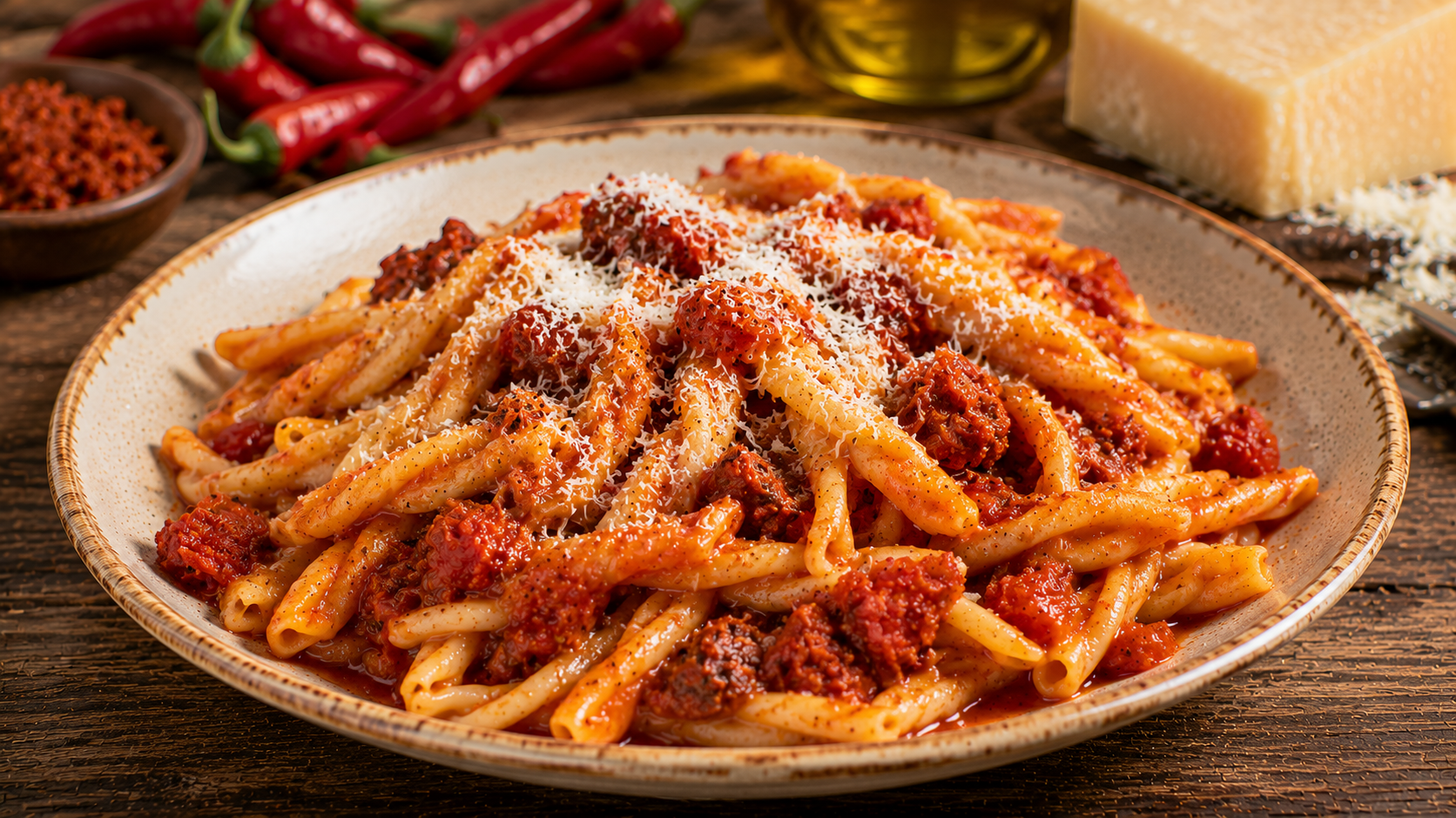 Pasta Calabrese: Scharf, herzhaft und voller süditalienischer Leidenschaft