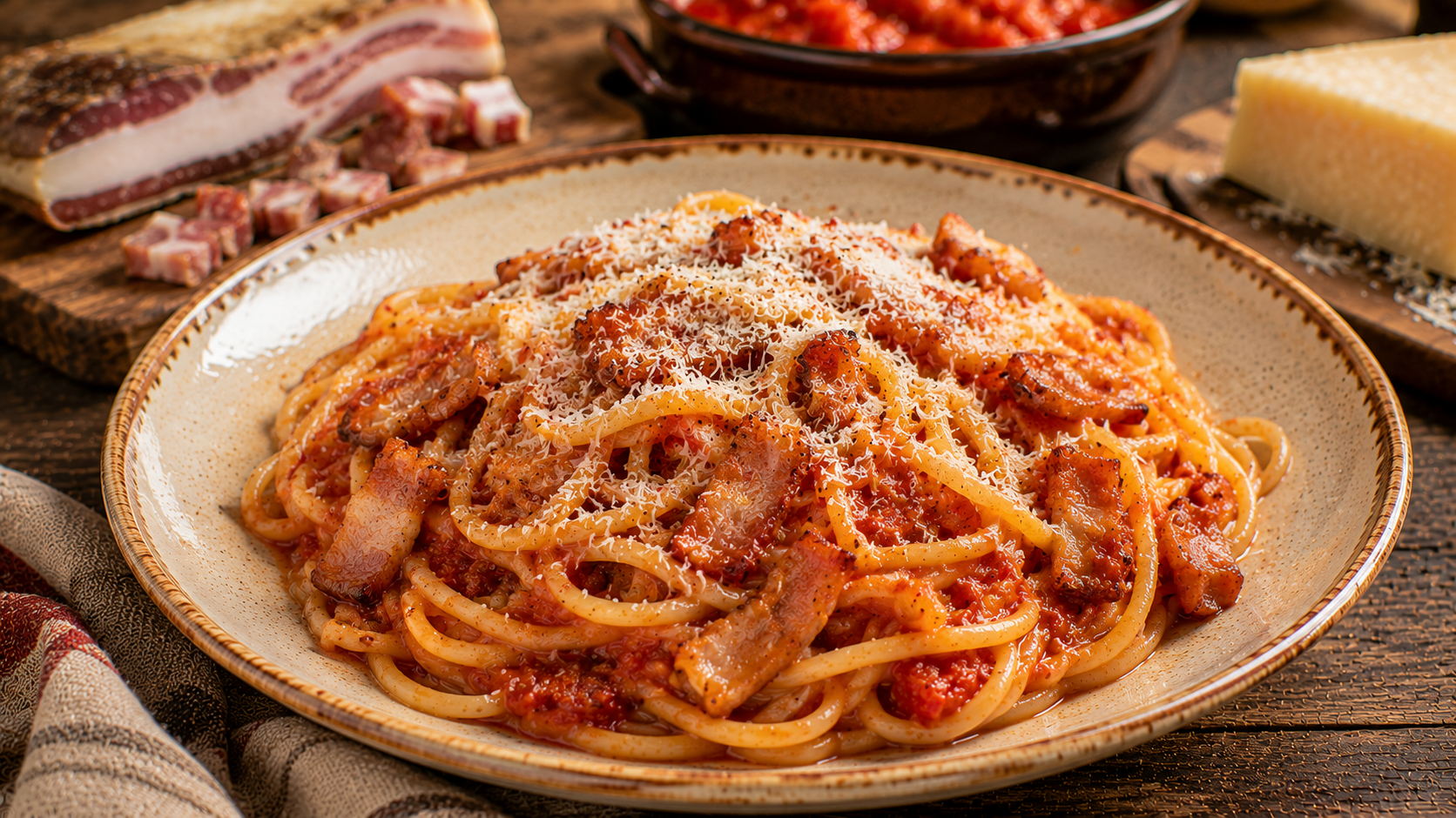 Spaghetti all’Amatriciana della Nonna: Ein Familienklassiker aus Latium