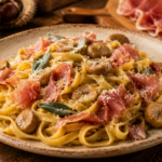 Pasta alle Castagne e Prosciutto di Parma: Der Geschmack des italienischen Herbstes Pasta alle Castagne e Prosciutto di Parma: Der Geschmack des italienischen Herbstes