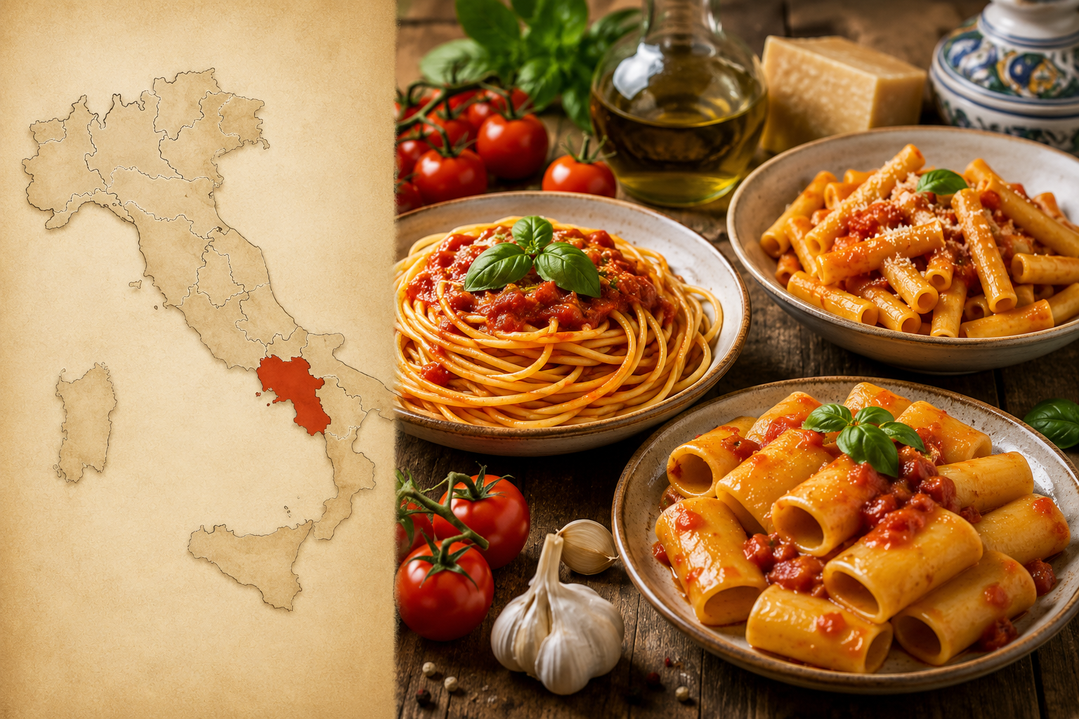 Kampanien: Die Heimat von Spaghetti, Paccheri und Ziti Kampanien - Pastawelt